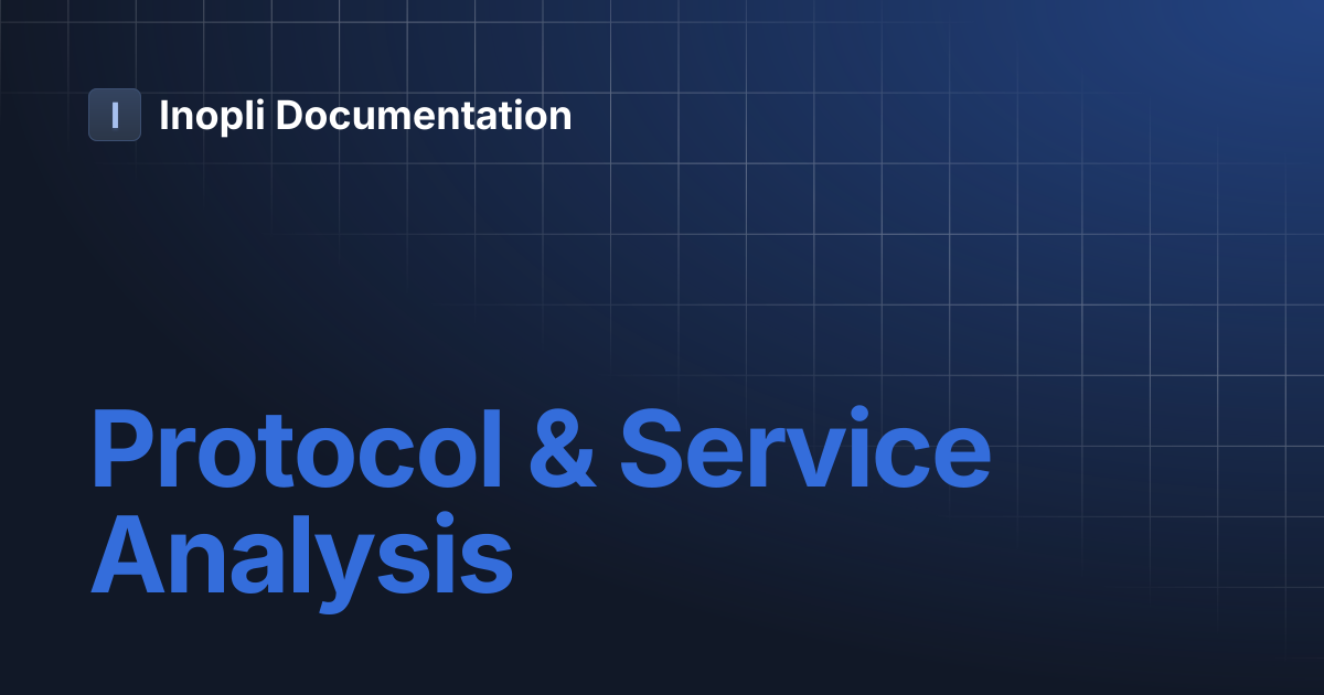Protocol & Service Analysis | Inopli Documentation